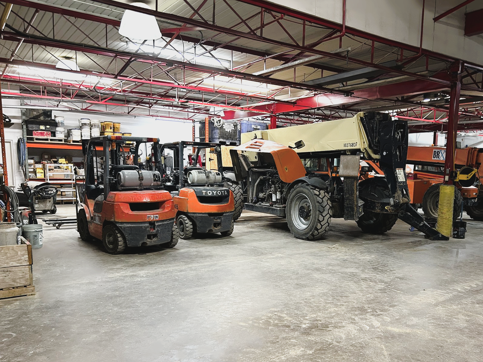 Prairie Lift Services shop floor